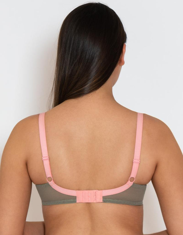 Curvy Kate Lifestyle X Plunge Bra Khaki/Pink