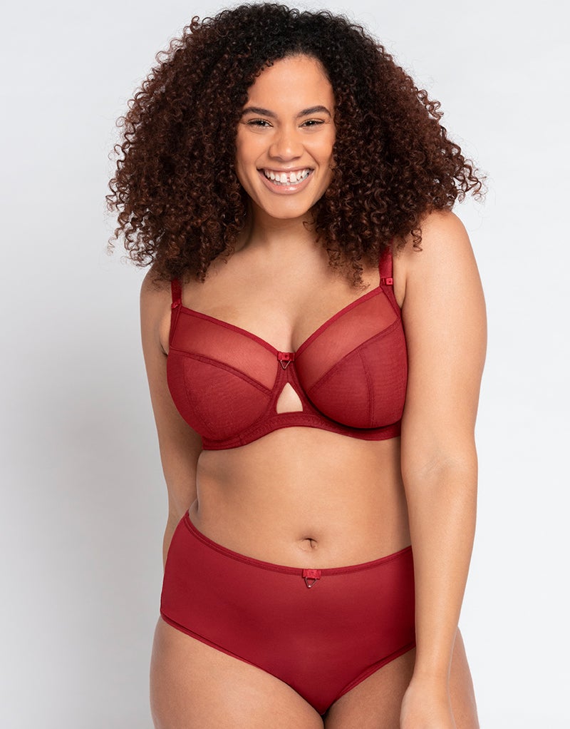 Curvy Kate Victory Side Support Balcony Bra Claret