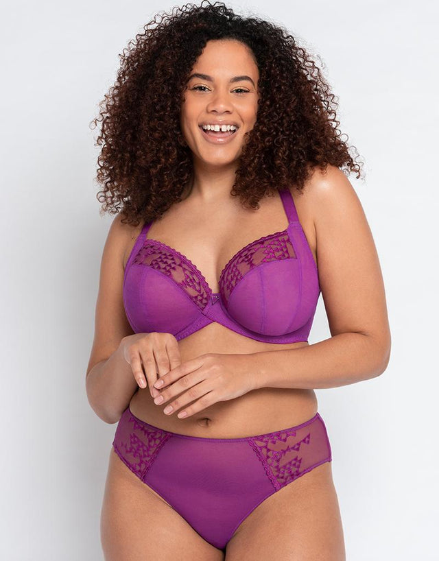 Curvy Kate Centre Stage Deep Thong Violet
