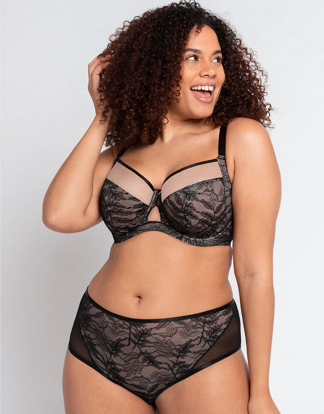 Curvy Kate Victory Allure Short Black/Blush
