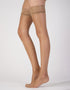 Pretty Polly 10D Gloss Lace Hold Ups Latte