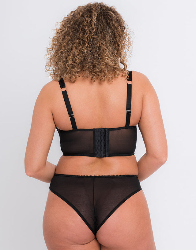 Curvy Kate Gin Fizz Brazilian Black/Blush