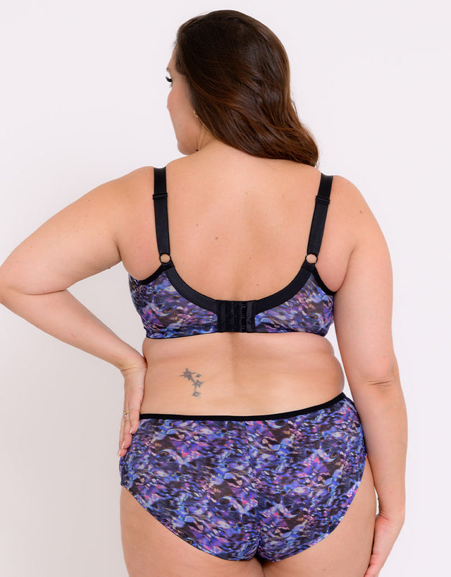 Adella Kin Aura Full Brief Black/Blue Print