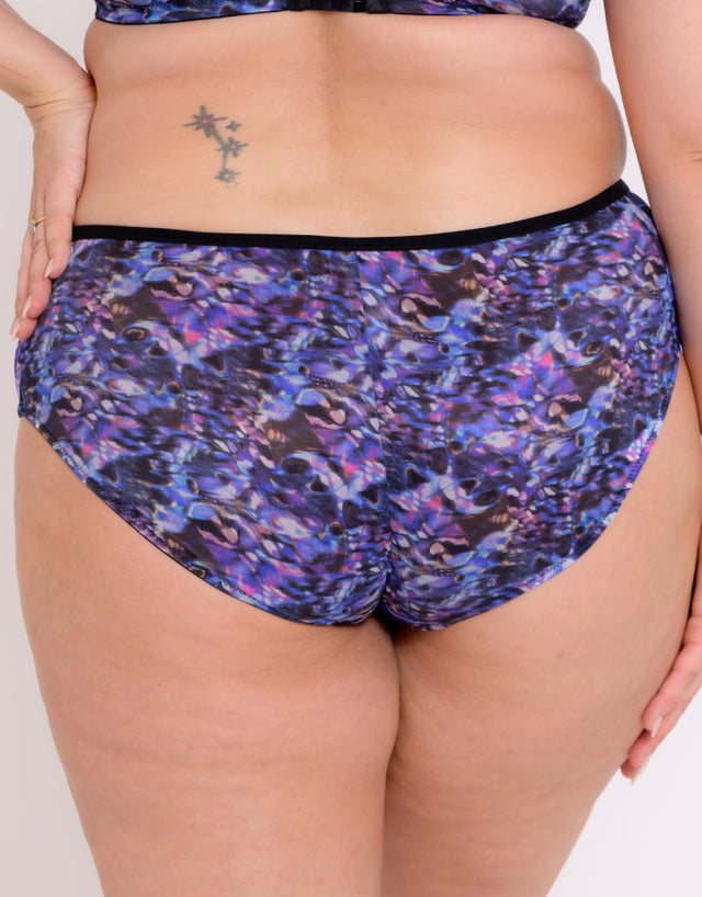 Adella Kin Aura Full Brief Black/Blue Print