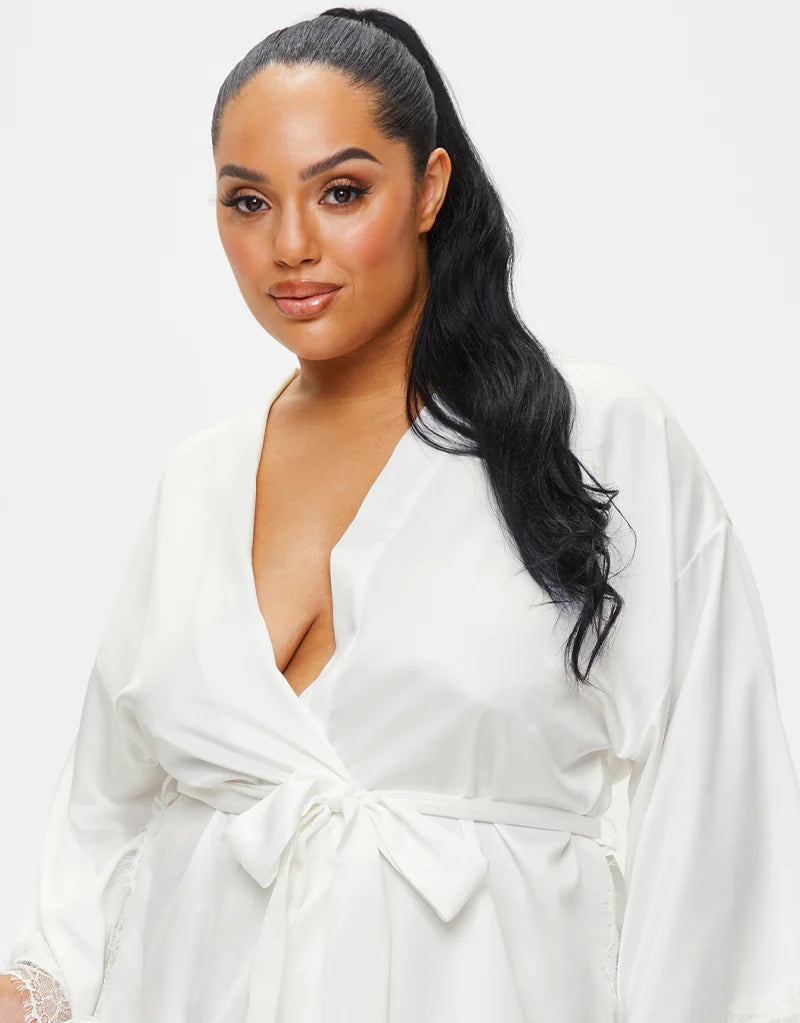 Ann Summers Cherryann Sustainable Robe Ivory – Brastop US