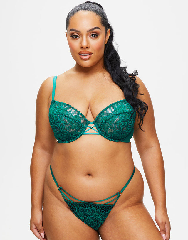 Ann Summers The Lasting Lover Thong Green/Black