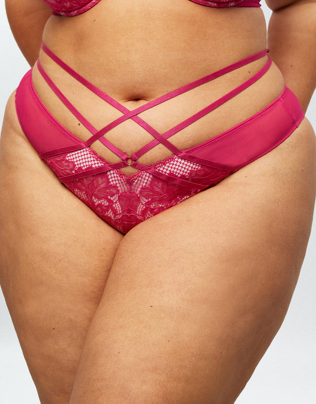 Ann Summers The Lasting Lover High Leg Brazilian Brief Pink