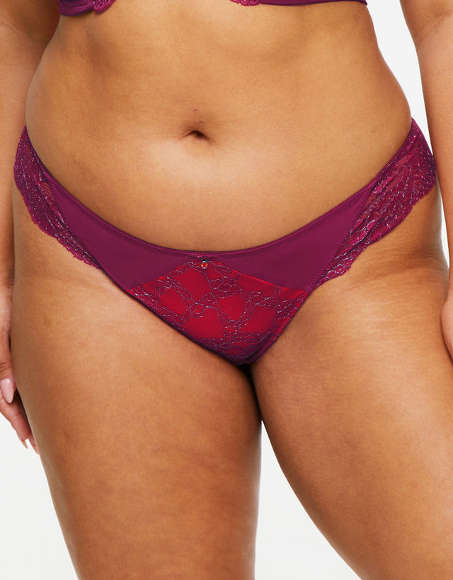 Ann Summers Sexy Lace Planet Thong Burgundy Brastop US Ann Summers Sexy Lace Planet Thong Burgundy Brastop US