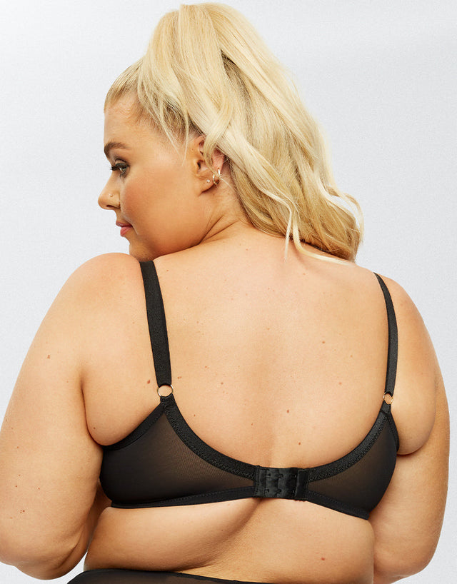 Ann Summers Sexy Lace Planet Plunge Bra Black