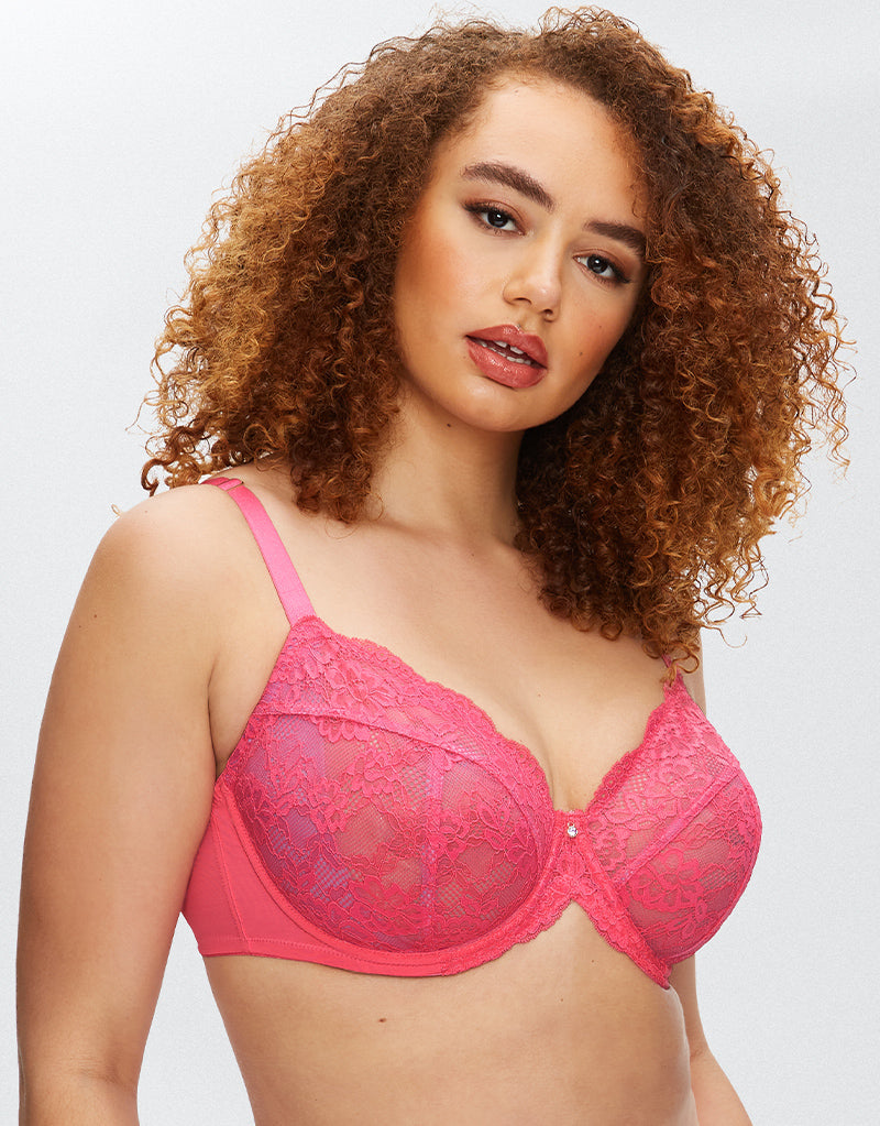 Ann Summers Sexy Lace Planet Plunge Bra Pink/Lilac – Brastop US