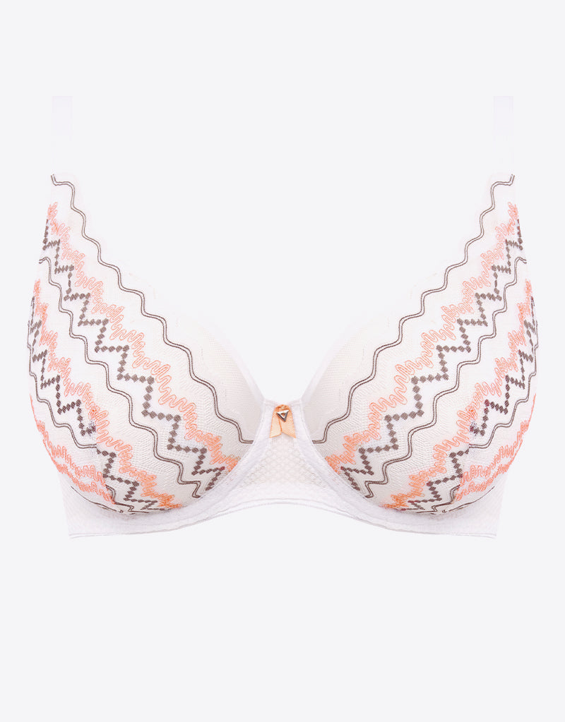 Freya Deco Bra Vibe Blush Pink Size 34G Underwired Moulded Padded