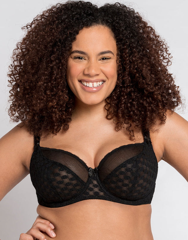 Curvy Kate Dottie Balcony Bra Black
