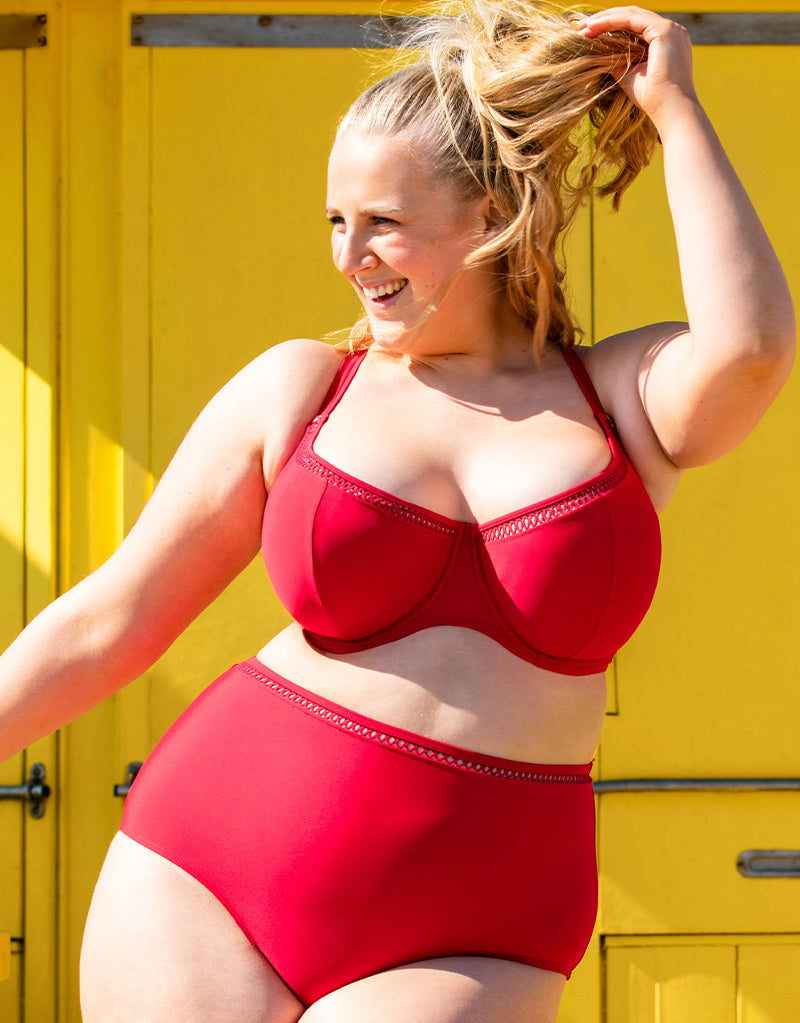 Curvy Kate First Class Balcony Bikini Top Red – Brastop US