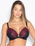 Curvy Kate In Love with Lace Plunge Bra Black/Wine