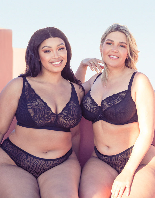 Curvy Kate Lace Daze Non-Wired Bralette Black