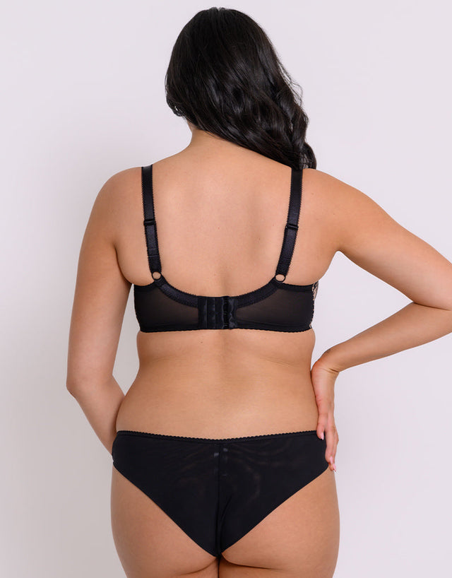 Curvy Kate Moody Bloom Brazilian Brief Leopard Print