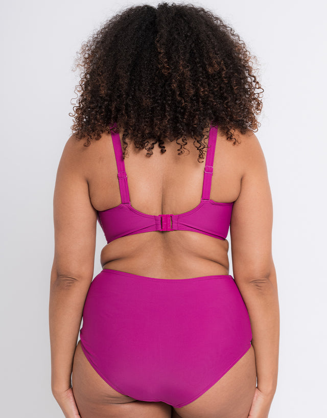 Curvy Kate Retro Sun Padded Balcony Bikini Top Orchid
