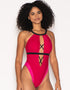 Curvy Kate Subtropic Non Wired Plunge Swimsuit Cherry Red/Pink