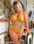 @honeypositano models our Curvy Kate Top Spot Balcony Bra Sunshine