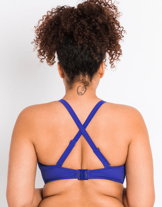 Curvy Kate Twist and Shout Non Wired Triangle Bikini Top Ultraviolet