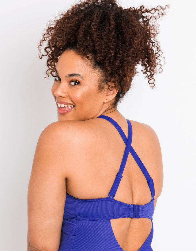 Curvy Kate Twist and Shout Non Wired Multiway Swimsuit Ultraviolet