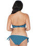 Curvy Kate Wanderlust Padded Balcony Bikini Top Blue Mix