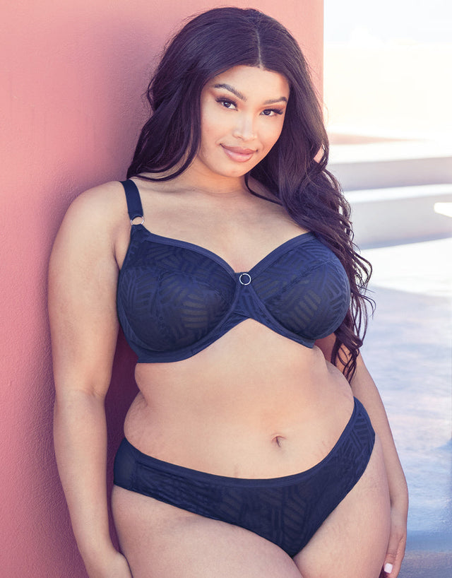 Curvy Kate WonderFull Vibe High Leg Brief Navy