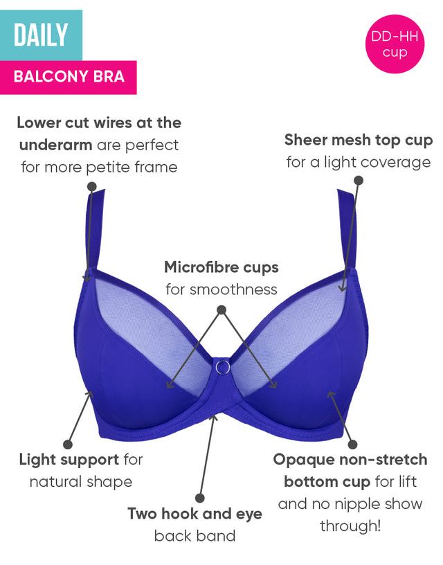 Curvy Kate Daily Balcony Bra Ultraviolet