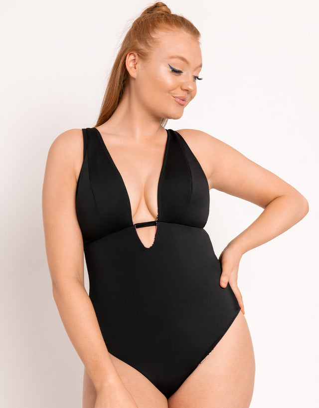 Curvy Kate Pool Party Reversible Non-Wired Multiway Swimsuit Print Mix