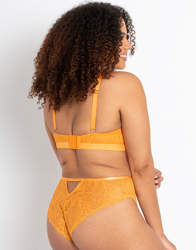 Curvy Kate Lace Daze Non-Wired Bralette Mango