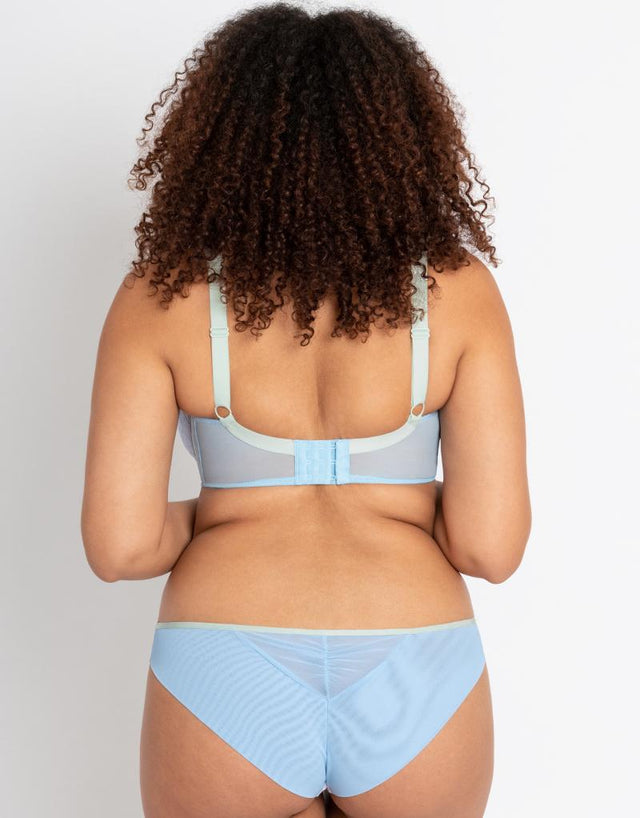 Curvy Kate Emboost Brazilian Brief Blue/Lilac