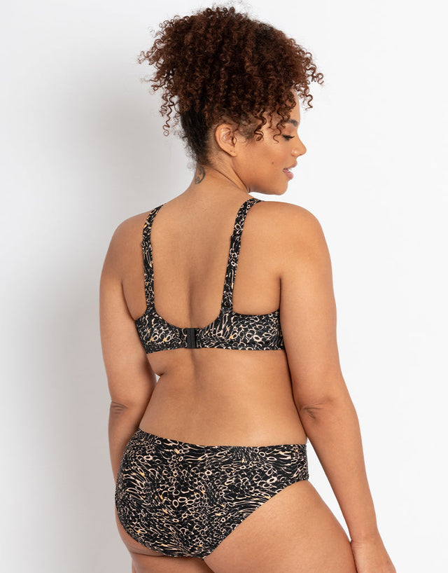 Curvy Kate Eclipso Padded Balcony Bikini Multiway Top Print Mix