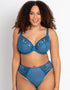 Curvy Kate Centre Stage Deep Thong Blue