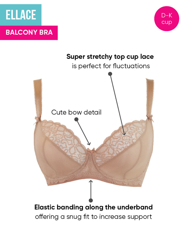 Curvy Kate Ellace Balcony Bra Latte