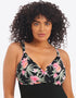 Elomi Dark Tropics Moulded Swimsuit Black