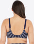 Elomi Plain Sailing Crop Bikini Top Midnight Stripe