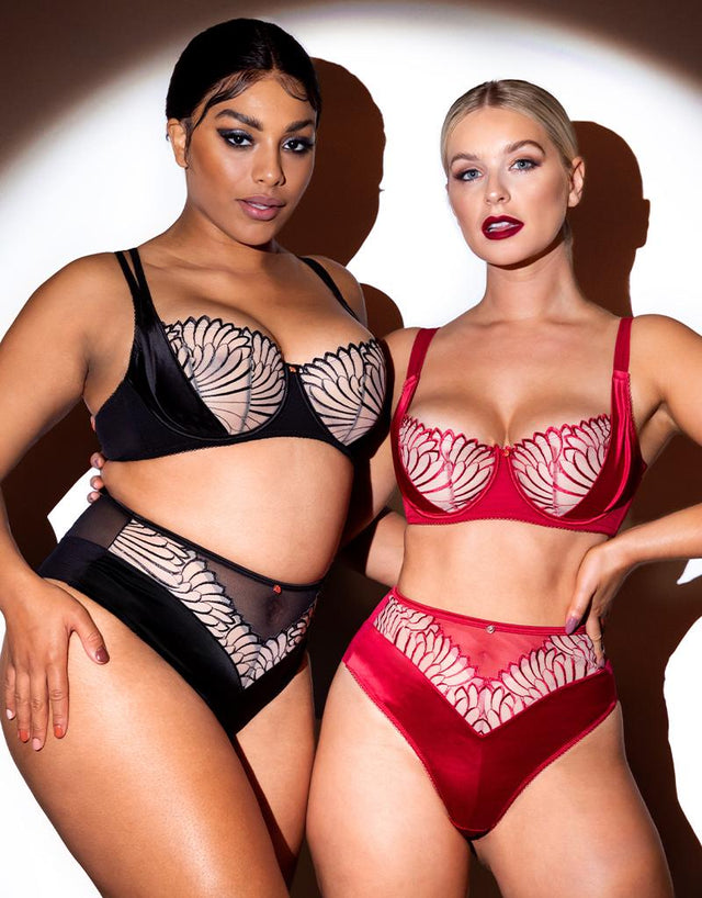 Scantilly Fallen Angel Balcony Bra Garnet Red