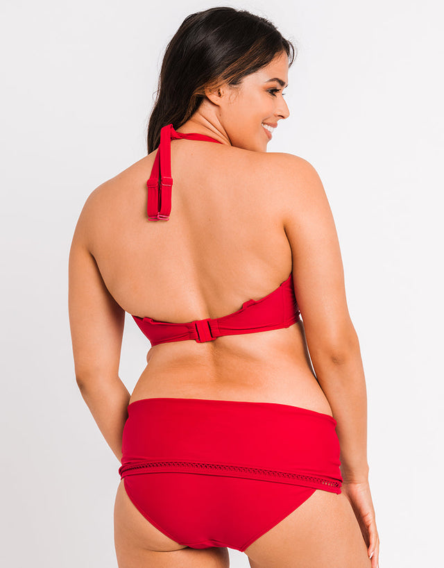 Curvy Kate First Class Multiway Balcony Bikini Top Red