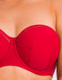 Curvy Kate First Class Bandeau Strapless Multiway Bikini Top Red