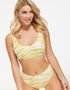 Figleaves Samara Crop Bikini Top Yellow