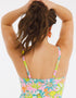 Figleaves Miami Bandeau Swimsuit Retro