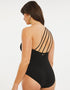 Figleaves Serengeti One Shoulder Swimsuit Black