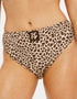Figleaves Serengeti High Waist Bikini Brief Leopard Print