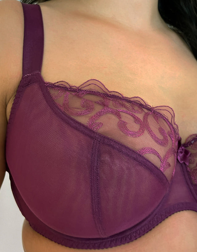 Flirtelle Alice Balcony Bra Plum