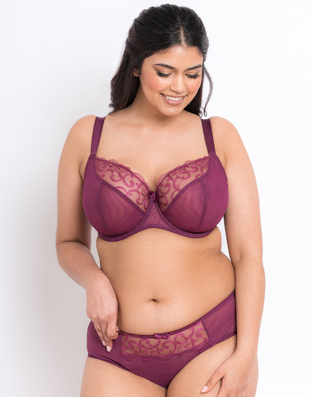 Flirtelle Alice Balcony Bra Plum