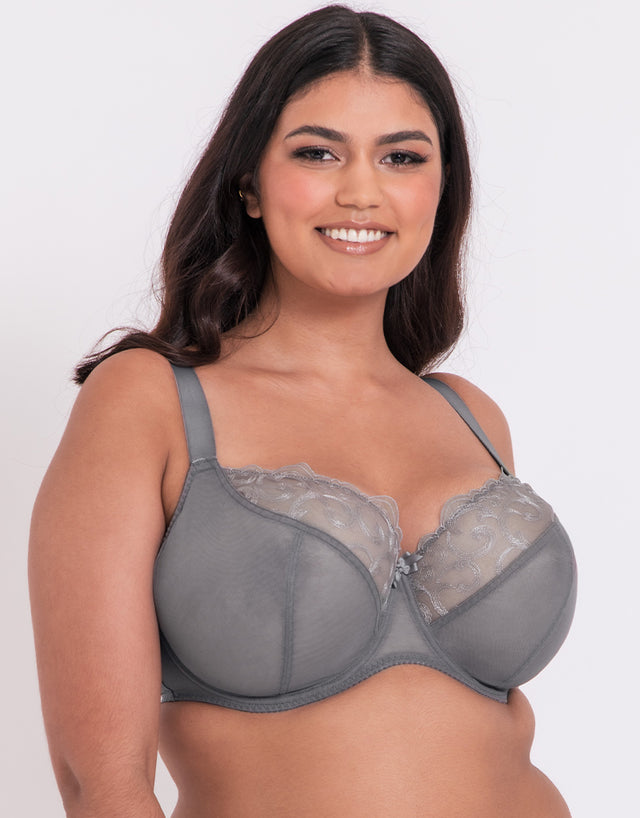 Flirtelle Alice Balcony Bra Silver