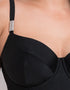 Flirtelle Dubai Escape Balcony Swimsuit Black