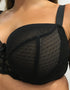 Flirtelle Eve Padded Balcony Bra Black/Latte