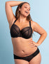 Flirtelle Eve Padded Balcony Bra Black/Latte