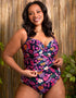 Flirtelle Hawaii Sands High Waist Bikini Brief Navy Print